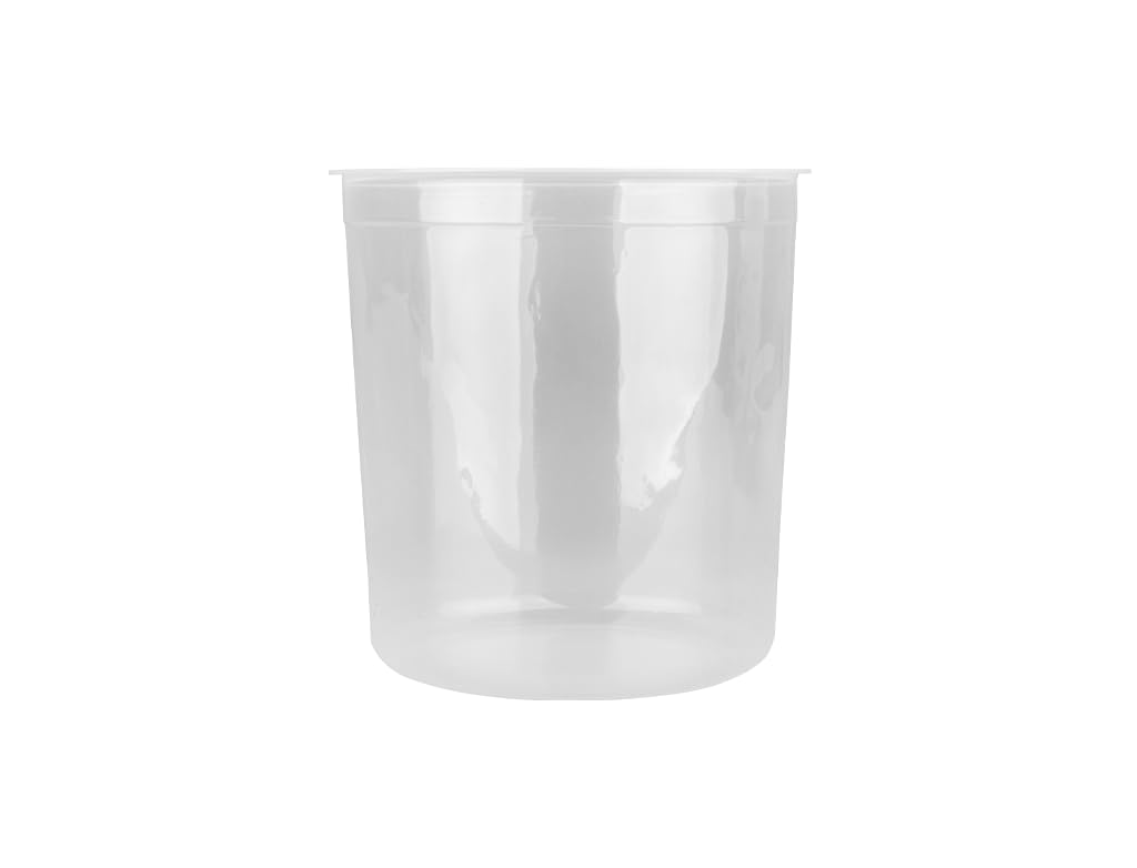 APP FPS Gobelet jetable Pistolet à Peinture 400 ML avec Couvercle Filtre 190 µm | Kit 50 gobelet en Plastique jetable, 50 couvercles, 20 Bouchons | Gobelet Plastique avec Couvercle Pistolet Peinture