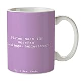 Mr. & Mrs. Panda Tasse Spruch Lieblings-Hundesitter - Geschenk, Hundesitting, Geschenkideen, Pfoten hoch, Becher, Dankbarkeit zeigen, Danke,