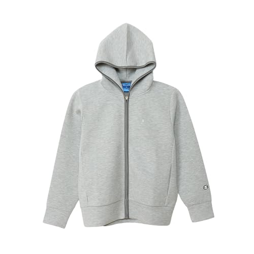 [チャンピオン] フード 長袖 Relax Fit WRAP-AIR ストレッチ 保温 スクリプトロゴ 3LS シップフーデッドスウェットシャツ テックウィーブ(R) CW-AS102 レディース オックスフォードグレー