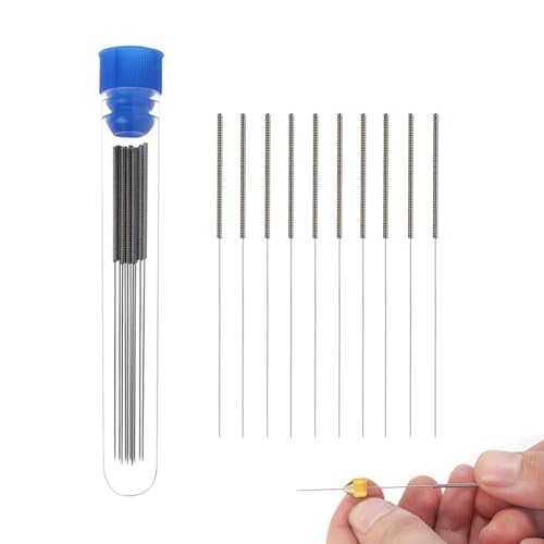 BORDSTRACT 10pcs 3D Printer Nozzle Cleaning Kit, 0.2mm Cleaning Needles