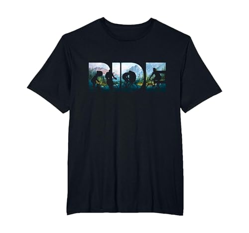 Mountain Bicycle Ride Shirt Cool MTB Downhill Mountain Biker T-Shirt, Men's Big and Tall, Black, 5X Tall