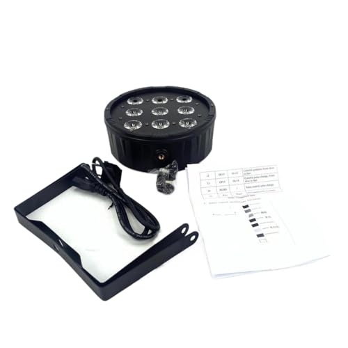 DIWUCXCA 24x18W RGBWA 6in1 Luz de etapa con ventilador silencioso y concha de aluminio RGBW 4in1 luz de lavado y luz estroboscópica(24x18W RGBWA UV)