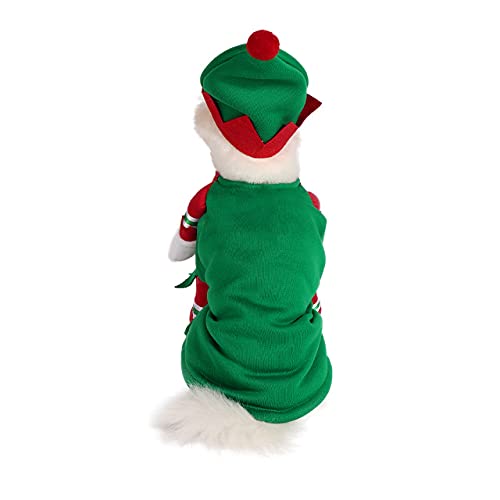 Disfraz de Elfo Navideño para Perro y Gato XL miniatura 5
