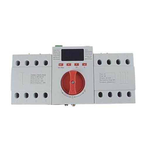 Commutateur de transfert automatique ATS triphasé inverseur source de secours manuel 25A