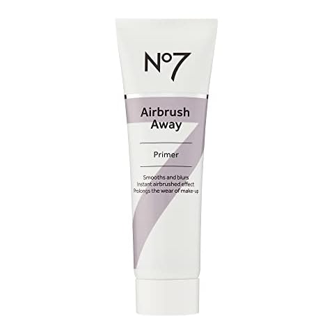 No7 Airbrush Away Primer - Hydrating Makeup Primer With Hyaluronic Acid for Face Cover