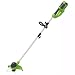 Produktbild Greenworks 40V Akku Rasentrimmer für mittelgroße Gärten, höhenverstellbar, 30 cm Schnittbreite, automatischer Vorschub 1,65 mm Nylon Faden, OHNE 40 V Akku & Ladegerät, 3 Jahre Garantie G40LT