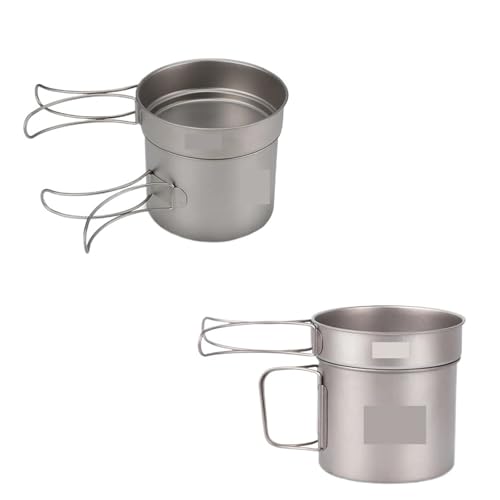 Compatible for Lixada 900ml Pot and 350ml Fry Pan Cookset, Outdoor Camping Cookware with Folding Handles(Ye)