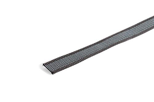 IDC Color & Gray gumierte Leine, 20 mm x 1 m ohne Schlaufe, Schwarz-Grau