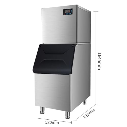 Máquina Fabricadora de Hielo Comercial Acero Inox 300kg/24H miniatura 2