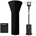 Outdoor Patio Heater Covers Waterproof with Zipper,Outdoor Heater Covers for Patio Propane Waterproof Outdoor Propane Heater Cover Heat Lamp Cover 88" Height x 33" Dome x 19" Base,Black
