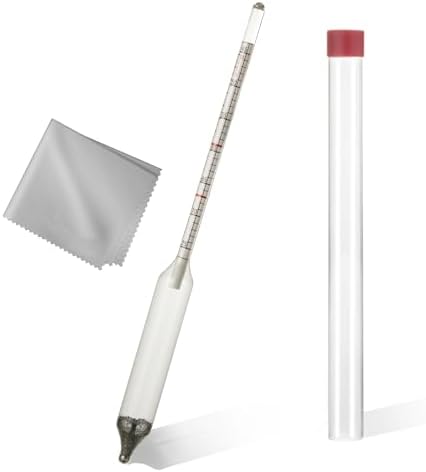 Maple syrup hydrometer with Baume and Brix scale, density measurement for sugar content and boiled sap moisture for calibrated to create pure maple syrup