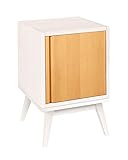 ORIGINAL BioKinder Laura Retro Nachtisch mit Tür aus Bio-Kiefernmassivholz und Bio-Erlenmassivholz. Für genug Stauraum in jedem Zimmer.