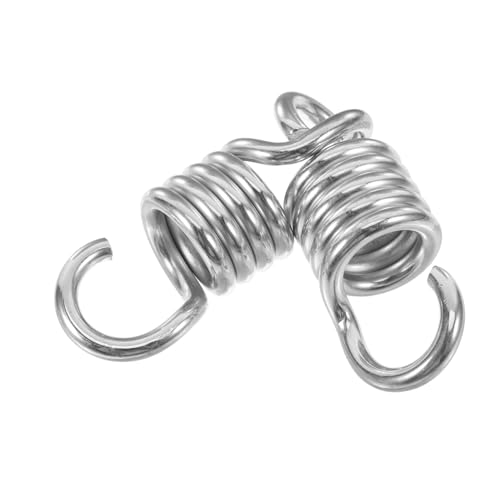DIYEAH 2 pezzi Molle per Sospensione Altalena in Acciaio Inossidabile Ganci Resistenti per Sedia Amaca Supporto Peso Elevato con Finitura Zincata Antiruggine Installazione Rapida per