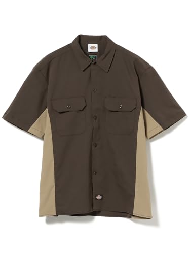 [ビームスゴルフ] S/Sポロ 【別注】 バイカラー ショートスリーブ シャツ メンズ BROWN M