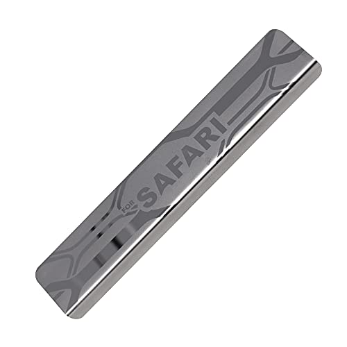 Image of GFX Car Door Sill Guard - Stainless Steel, Protects Painted Edges from Scuffs or Scratches Compatible with Safari Set of 4Pcs (After-Market) Model - 2021