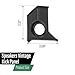 LQI Speaker Kick Panels with Speaker Holes Pair Compatible with Ford Mustang Convertible 1967 1968, Black Left and Right Speaker Kick Panel