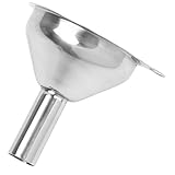 WATIIFUFU Embudo de Acero Inoxidable Pequeño para Líquidos con Diseño Colgante Embudo de Cocina Resistente para Llenado de Botellas de Aceite y Vinagre Herramienta Práctica para Uso Cocina