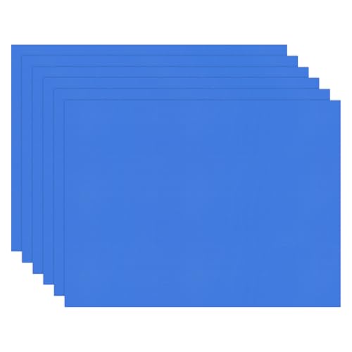 Image of M METERXITY 6-Pack Corrugated Plastic Sheets, 12 Inch x 16 Inch Waterproof Blank Corrugated Poster Board Yard Signs for Garage Sale /Office /Classroom /Party /Lawn Sign Road [4mm Thick, Blue]