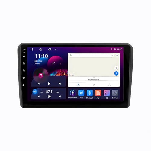 Pantalla para Audi A3 8P y S3 2003-2012, sistema multimedia de alta fidelidad 4G+64G