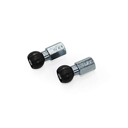 Why Should You Buy Burley Design 960217 Ballz Nutted Axle Adapter, M10 x 1.0, Black/silver