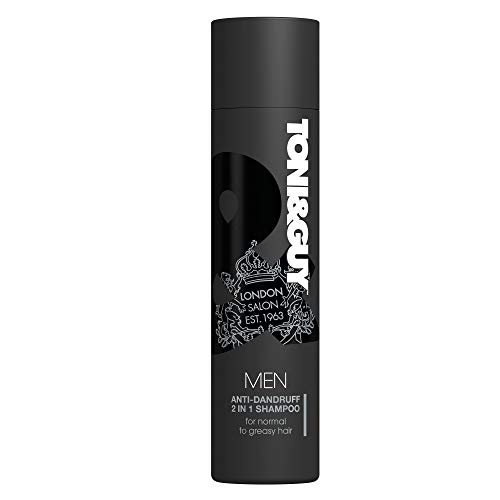 Toni & Guy Men 2 en 1 Anticaspa Shampoo y Acondicionador, Paquete 1er (1 x 250 ml)