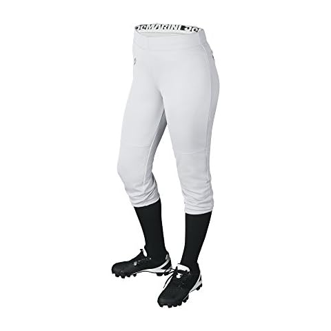 DeMarini Womens Sleek Pull Up Pant, Team White, Medium Cover