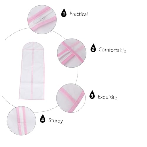 Wedding Dress Cover Bridal Gown Storage Bag Non-woven Bridal Garment Bag Scratch Breathable2