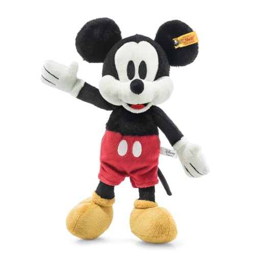Steiff Kuscheltier Disney Originals Micky Mouse, Süßes Stofftier, Kinder, Jungen & Mädchen, Friends, Plüschtier 31 cm, Mehrfarbig, 024498
