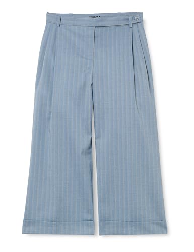 Short Sisley 4K2HLF03O pantalon court femmes gris foncé rayé pinstripe chic