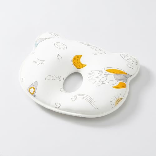 Image of TuTaTiMANG A-class baby pillow, memory foam, baby sleeping shaping pillow, washed cotton, anti deviation head pillow core correction, head shape correction
