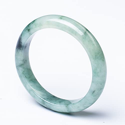 Bracelet de jade véritable à fleurs flottantes émeraude luxe - 7