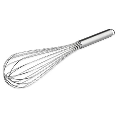 Thermohauser 5000245095 Whisk, 40 cm Long, with Stainless Steel Handle and Hanger, with 16 Loops Cover