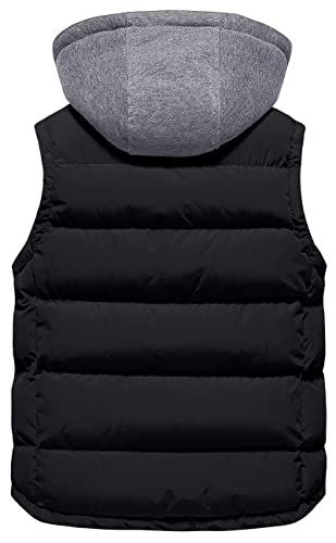 Pursky Girl's And Boy's Warm Puffer Vest Coat Water Resistant Sleeveless Jacket With Detachable Hood For 6-14Y #TOP1