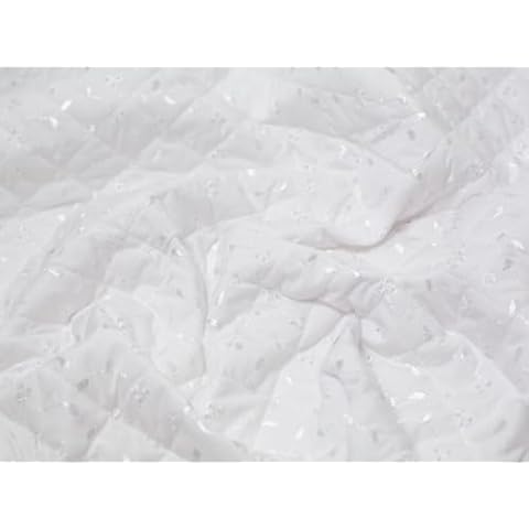 Minerva Crafts White Quilted Dress Fabric Cover