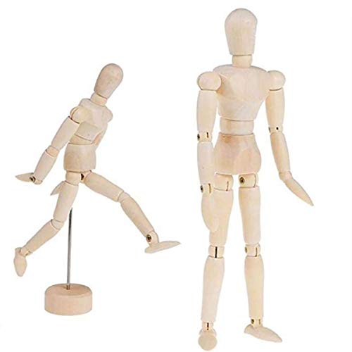 Artist Wooden Manikin Mannequin Sketching Lay Figure Drawing Model Aid Human Figure Artist Draw Painting Model Mannequin Jointed Doll For Art Drawing Human Figure #TOP5