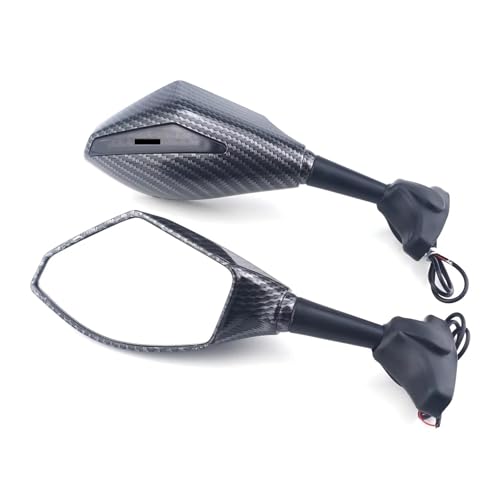 Rétroviseurs moto CBR500R à LED carbon pour les trajets urbains