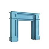 Étagère fonctionnelle : L'étagère supérieure du manteau de cheminée sert de manteau pratique, parfait for exposer des cadres photo, des fleurs et d'autres objets décoratifs.