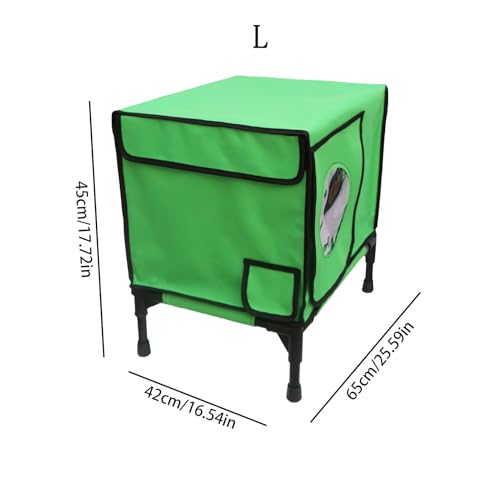 Abri pour chat extérieur étanche avec isolation thermique hiver - 8