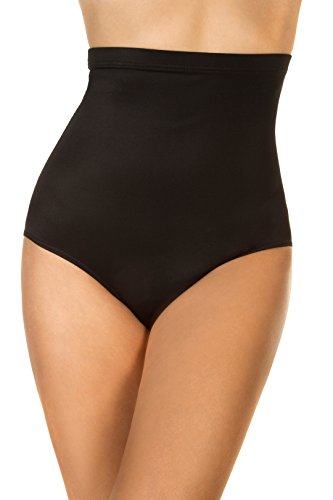 Miraclesuit Solid High-Waist culotte de bain haut de gamme en tissu drapé premium luxueux