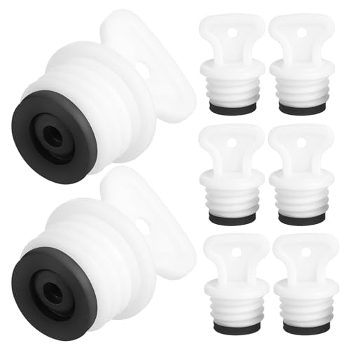 BIUDECO ������ۗp�S�����X�g�b�p�[ 21mm�X�N�����[�{�g���L���b�v ���ڂ�h�~���v���O 8�Z�b�g �� �L�����v�̉��M�Ö@���������p�p�[