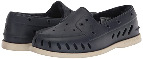 Sperry Authentic Original Float Cozy For Women - Anti-Slip Breathable Water Shoes Made From Fully Eva Materials, Rubber Outsoles, And Textured Footbeds And Faux Fur Lining, Blue, 8 M #TOP6