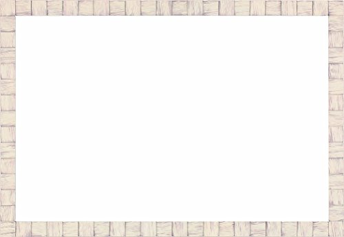 パズルフレーム デコラティブ ウッドチップデザイン-ホワイト(50x75cm)