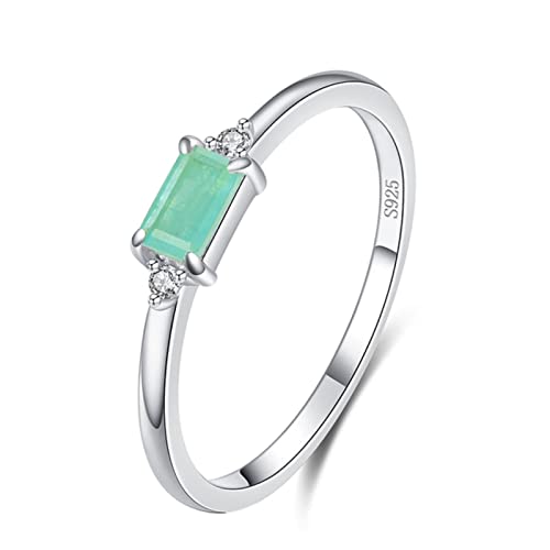 Bague tourmaline verte en argent 925 le cadeau de bijoux de mode idéal pour elle
