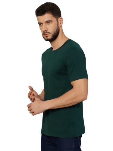 Image of T-Shirt for Men - 100% Cotton Casual T-Shirt | Half Sleeve, Round Neck 4 Way Stretch Fabric | Slim Fit T-Shirt