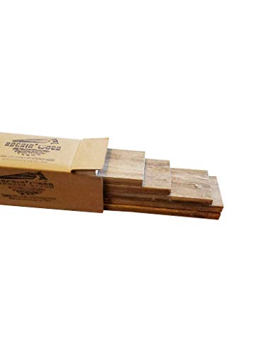 Rustic Weathered Reclaimed Wood Planks for DIY Crafts, Projects and Decor (6 planks - 24" long) - Thumbnail 4