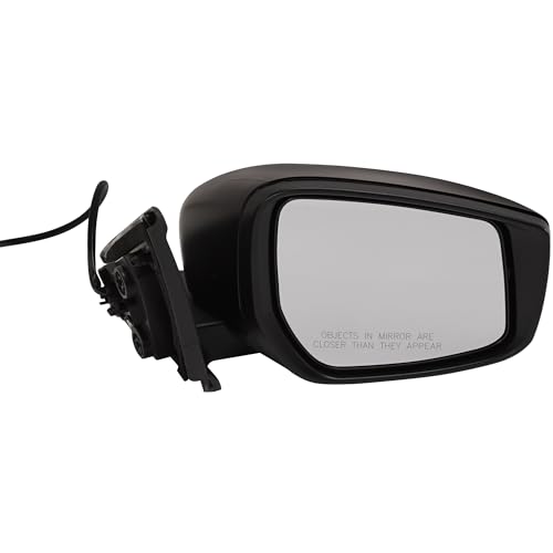 Espejo compatible con KICKS 18-23, espejos derecho e izquierdo, eléctrico y plegable manual, sin calefacción, color negro texturizado, sin sistema de detección de ángulo muerto ni luz de giro, modelo S miniatura 3