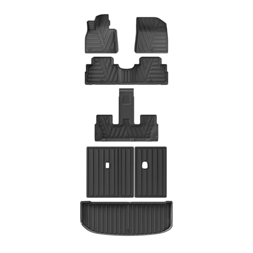 KXAVZIA TPE 3D �S�V��^�t���A�}�b�g �q�����_�C �p���Z�C�h 2020 2021 2022 2023 2024 LHD �J�[�S���C�i�[�h���u���b�N�ی�p(Foot pad 7pcs)
