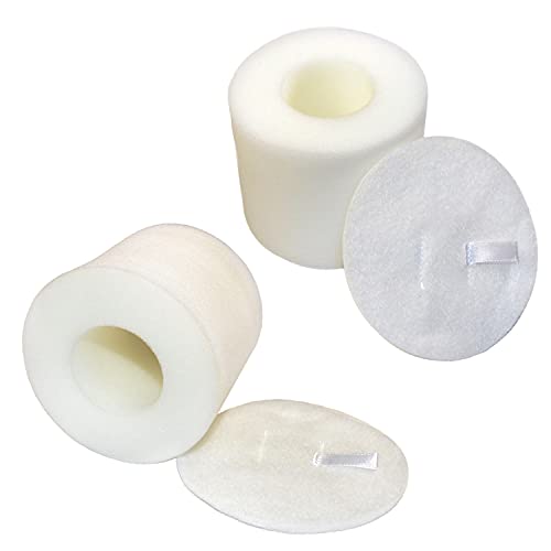 HQRP 2-pack Filter Kit Replacement for Shark XFF650 DuoClean NV831 NV835 NV830, Rotator NV650 NV651 NV652 NV750 NV751 NV752 Powered Lift-Away Vacuums