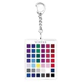MIANID Seasonal Color Analysis Swatch Keychain, Clear Acrylic | Portable Seasonal Palette for...