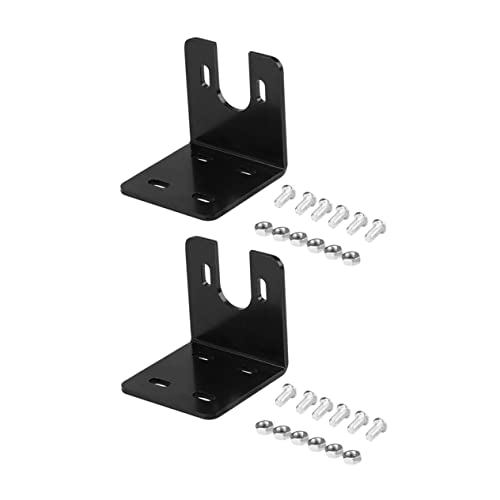 DOITOOL Motor Bracket Mount Set Motor Mount Holder for Gear Motor Stands Mini Motor Bracket Horizontal Mounting Bracket Screw Effortless Installation Powder Coated Finish